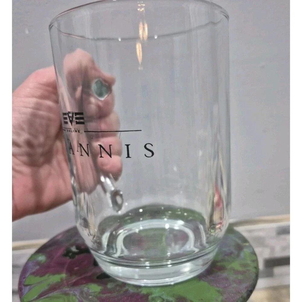 EVE ONLINE MMO Vintage Clear Glass Pint Mug Beer Collectible